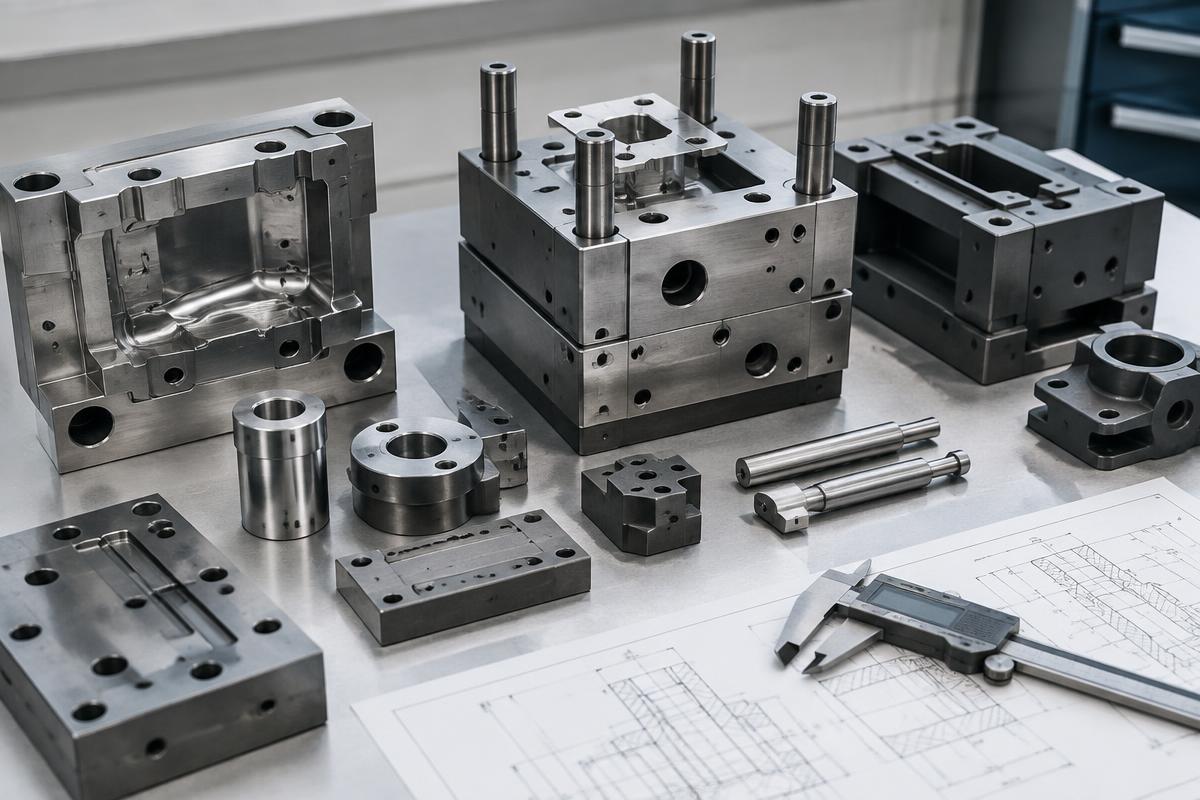 Moldes y componentes industriales — imagen de referencia